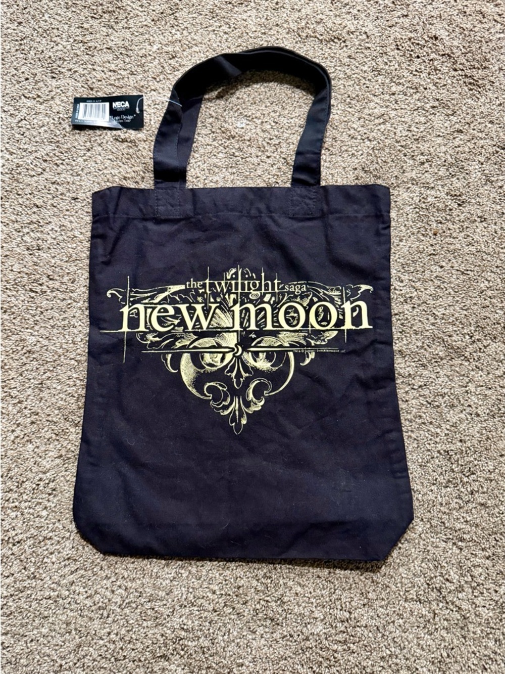 The Twilight Saga New Moon Black Tote Bag